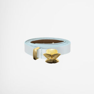 Blue Leather Belt