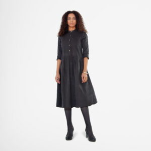 Long-Sleeve Corduroy Dress