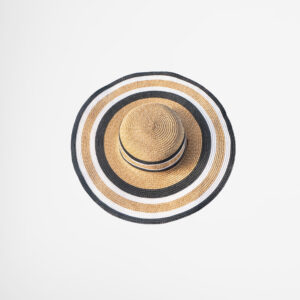 Striped Straw Hat